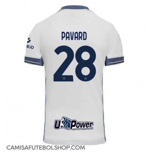 Camisa de time de futebol Inter Milan Benjamin Pavard #28 Replicas 2º Equipamento 2024-25 Manga Curta